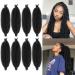LPARMJIT Springy Afro Twist hair 24 inches 8 packs Pre-separated kinky marley twist lichen hair for soft butterfly Locs pre-fluffed afro twist hair extensions (24inch (pack of 8) 1b) 24inch (pack of 8) 1b