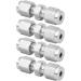 Compression Tube Adapter Quick Screw 4Pcs Straight Compression Tube Adapter for Air Pipes Oil Pipes Fittings Water Pipes( 3/ 4) - Buy Online on GoSupps.com