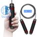 Bluchar Adjustable Speed Jump Rope - Foam Handles for Comfort | Ideal for Fitness & Endurance - Perfect for Kids & Adults - Red - Buy Online on GoSupps.com