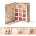 12 Colors Makeup Book Palette Long Lasting And Skin Friendly Eyeshadow Palette Set Blush And Lipstick Set With 4 Blushers And 4 Blushers - Buy Online on GoSupps.com