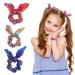 12 Pieces Rabbit Ear Hair Scrunchies for Women, Girls, Kids - Bow Knot Hair Ties Ponytail Holders - Buy Online on GoSupps.com
