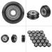 V-Shape Groove Wheel 5mm Bore 625 Bearing Pulley - Double Bearing Sliding Gate Accessories for CNC & 3D Printer - Pack of 20 - Buy Online on GoSupps.com