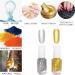 Metal Nail Polish - Mirror Nail Varnish Set - Silver Nail Polish and Gold Nail Varnish - Quick Drying Metallic Effect Nail Art Polish - Metallic Effect Nail Art Polish Non-Peelable - No UV Needed silver and gold - Buy Online on GoSupps.com