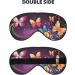 Sleep Mask Eye for Women & Men - Soft Reusable Blackout Masks for Better Sleep Travel & Gifts - Butterflies Design - Buy Online on GoSupps.com