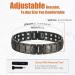 Magnetic Titanium Steel Bracelet for Men with Ultra Strength Magnets | Adjustable Wristband | Removal Tool & Gift Box Included - Buy Online on GoSupps.com