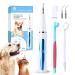 7Pcs-Dog Teeth Cleaning Kit, Electric Dog Tartar Remover for Teeth, Pet Ultrasonic Dental Cleaning Machine, Easy Dog Dental Care, Suitable for Large and Small Dogs. (Blue)