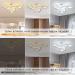 Comely Dimmable LED Ceiling Lamp with Remote Control | Modern 30W Star Design | White Starry Sky Light for Children's Room Bedroom & Dining Room | 3000K-6500K - Buy Online on GoSupps.com