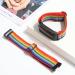Adjustable Nylon Watch Band for Fitbit Charge 4/3/SE | Stretch Breathable Rainbow Multicolor Strap for Women/Men - Buy Online on GoSupps.com