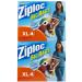 Ziploc Big Bags XL 4 Count (Pack of 2)