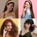 Wecoe 10 Pack Satin Headbands - Red White Black - Non Slip Fashion Hair Bands - DIY Mothers Day Accessories - Buy Online on GoSupps.com