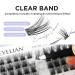 Beyelian C Curl Cluster Eyelashes - 48 pcs 0.07mm 12mm DIY Individual Lashes | Super Thin Transparent Band | Twin Flowers - Buy Online on GoSupps.com