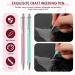2-Piece Weeding Pen Set Fine Point Glitter Vinyl Air Release Tool for DIY Crafts | Green Pink - Buy Online on GoSupps.com