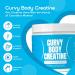 Curvy Body Creatine Monohydrate Powder - Vegan Kosher Blue Raspberry Flavor | 180g | Workout Support (30 Servings - Buy Online on GoSupps.com
