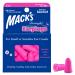 Mack's Dreamgirl Soft Foam Earplugs 5 Pair Pink - Small Ear Plugs for Sleeping Snoring Studying Loud Events Traveling & Concerts