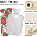 Soft Fleece Poinsettia Hot Water Bottle | 2L for Hot & Cold Compresses - Ideal for Comfort & Relief - Buy Online on GoSupps.com