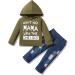 SOLOYEE Baby Boys Outfits 2 Pcs Set | Army Green | 2-3 Years - Buy Online on GoSupps.com