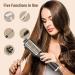 Bizcasa 1200W 4-in-1 Hot Air Brush - Professional Round Brush for Effortless Hairstyles | 3 Temperatures & 2 Wind Strengths | Ions Hair Dryer Black - Buy Online on GoSupps.com