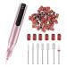 CGBE Cordless Nail Drill, Rechargeable Electric Nail Drill, Portable Electric Nail Drill Machine for Acrylic Gel Nails, Manicure Pedicure Tool Nail Drill Kit for Salon-Pink