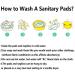 Organic Bamboo Menstrual Pads Set with Mini Wet Bag - 7 Reusable Light Flow Panty Liners for Eco-Friendly Periods - Buy Online on GoSupps.com