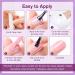 Shining She Nail Polishes Set - 6 Colors Purple Wisteria Rose Purple Polish - Soak-Off UV/LED Gel - Perfect Gift for Nail Art - 8ML - Buy Online on GoSupps.com