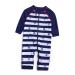 BONVERANO Baby Boys Swimsuit Toddler Bathing Suit Full-Length Zipper One Piece Swimwear with UPF 50+ Sun Protection 24 Months Boot