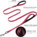 Vivaglory Traffic Handle Dog Leash - Reflective Padded Metal Hook 1.5m Red - Ideal for Training & Control - Buy Online on GoSupps.com