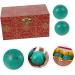 Healeeved 2st Turkish Handball Massage Balls - Stress Relief & Fitness | Chinese Smoothing Balls for Health Exercises (Green 6x6x6cm) - Buy Online on GoSupps.com
