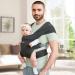 MOMTORY Newborn Baby Carrier | Cozy Wrap with Hook&Loop | Adjustable & Soft Fabric | Deep Grey - Buy Online on GoSupps.com