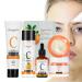 LINGJIONG Vitamin C 5-Piece Face Serum Set - Brightening Vitamin C for the Face - Vitamin C Skin Care Products Series Cleanser Toner Essence Face Cream for a Clean and Rejuvenating Effect Lingjiong