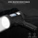 MIXILIN Rechargeable Spotlight 150000 Lumens Handheld Hunting Flashlight with Cob Light, Solar Panels | Lightweight, Super Bright for Hunting, Boating, Camping - Black - Buy Online on GoSupps.com