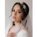 SWEETV Gold Wedding Headband - Pearl Flower Bridal Hairpiece for Women - Crystal Hair Vine Accessory - Buy Online on GoSupps.com