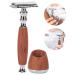 Premium Safety Razor with Wooden Handle - Ideal Gift for Fathers & Loved Ones - Buy Online on GoSupps.com
