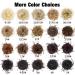 Tousled Updo Messy Bun Hairpiece - Synthetic Hair Extension Ponytail for Women - Light Brown Mix Natural - 12H24 - Buy Online on GoSupps.com
