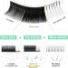 Easy Fan Lashes C-0.10-12 Eyelash Extensions C D Curl | Self Fanning & Automatic Blooming Lashes | Russian Volume Lashes (12mm) - Buy Online on GoSupps.com