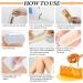 Wax Roll On Professional Roll on Depilatory Wax Hair Removal Wax Cartridge for Men-Women 4 Pack Wax Depilatory Wax Roller 100g (Rose) - Buy Online on GoSupps.com