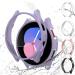 5+5Pack SPGUARD Galaxy Watch 5/Watch 4 40mm Screen Protector Case Cover Tempered Glass Galaxy Watch 5/4 Screen Protector & Watch 5/4 Case Cover Hard PC Bumper for Samsung Galaxy Watch 5/4 40mm Clear/Silver/Black/Pink/Purple Galaxy Watch 5/4 40mm