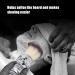 Hair-Razing Brush for Men | Metallic Touch Nylon Wool Beard Brush | Professional Salon Tool | Silver Skull Design - Buy Online on GoSupps.com