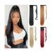 Ponytail Extensions Long Straight Ponytail Extension 22/34 inch Wrap Around Ponytail Synthetic Hair Extensions Clip in Straight Ponytail Hairpiece for Women for Women(Color:1B Size:22inch-55cm) 22inch-55cm 1B