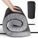 Memory Foam Camping Mattress, Homhougo Roll Up Foam Mattress with Removable Waterproof Cover, 3-Inch Travel Mattress with Storage Bag, Twin 74" x 38"