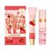 XJBD Cherry Lip Moisturizing & Care Duo Set: 2-Piece Deep Hydration Lip Conditioner + Shining Lip Oil for Dry Chapped Lips Adds Shine & Tints Day & Night Lip Treatment Sheer Tint