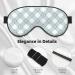Daisy Plaid Blue Print Sleep Eye Mask - Soft Travel Eye Cover Blindfold with Elastic Strap for Comfortable Sleep - Buy Online on GoSupps.com
