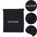SKISUNO 3pcs Hair Dryer Storage Bag Hair Pouch Hair Dryer Dust Bag Diffuser Hair Travel Bag Black Fabric - Buy Online on GoSupps.com
