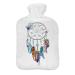 Hot water bottle with sweater cover 2 litre hot water bottle with beautiful fleece print cover rubber hot water bottle with lid dream catcher 092