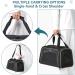 Petsfit TransportBox - Cat & Dog Carrying Bag with Shoulder Strap & Expandable Bed Inlay | Travel Bag for Dogs & Cats (Large/Black) - Buy Online on GoSupps.com