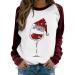 Women's Christmas Sweatshirts Cute Snowman Penguin Print O-Neck Raglan Top Shirt Pullover Comfy Warm Xmas Jumper Winter Long Sleeve Tops Loose Tunic Top Sweaters Z12-white L