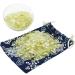 Orienttrea 500 grams citrin stones drum stones mini citrin stones gemstones charging stones granulate/mini chips citrin stones healing stones packed in a gift box lemon quartz