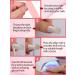 Ebanku 20 PCS Semi Cured Gel Nail Strips Full Wraps + Nail File & Stick - #8 - Buy Online on GoSupps.com