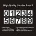 4 Inch Plastic Number Stencils Set - Reusable Digital Templates for Address, Cake, and Painting - Buy Online on GoSupps.com