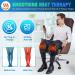 Rechargeable Knee Massager with Heat & Vibration - Arthritis Pain Relief Wrap with 3 Modes, 2 Heating Levels - Leg Massager with Heating Pad (Pair) - Buy Online on GoSupps.com