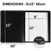 Dunwell Art Portfolio 9x12 Folder (Black) - 24 Pocket Display, 48 Page Art Binder for Kids - 1 Pack - Buy Online on GoSupps.com